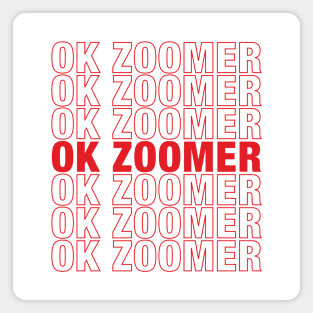 Ok Zoomer Magnet